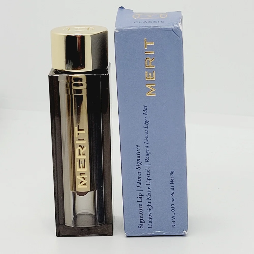 Merit Classic Matte Signature Lipstick Neutral Brand New In Box Full Size